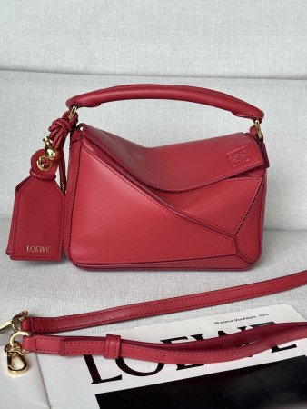 L0ew* Mini Featherlight Puzzle Bag Nappa Lambskin 18x12.5x8cm