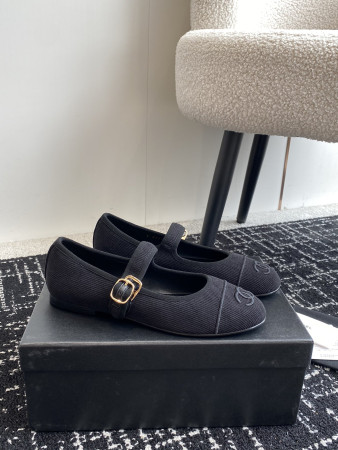 UA Ch*el MARY JANES  Cotton & Silk