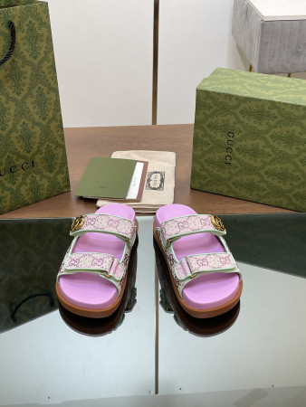 UA G*u*i WOMEN'S SANDAL WITH DOUBLE G