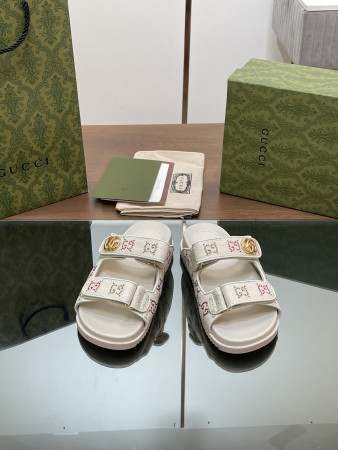 UA G*u*i WOMEN'S SANDAL WITH DOUBLE G