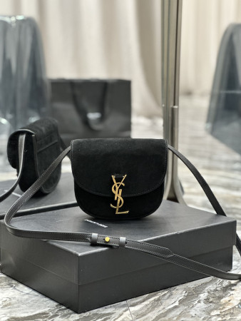 Y*L KAIA SMALL SATCHEL IN SMOOTH LEATHER  7.2 X 6.1 X 2.1 INCHES