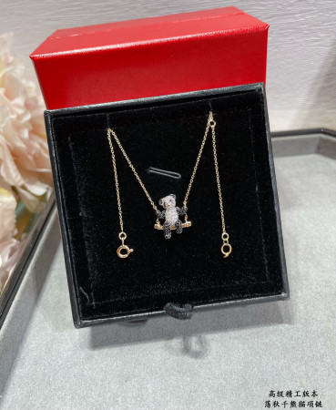 Qeelin Swinging Panda Necklace
