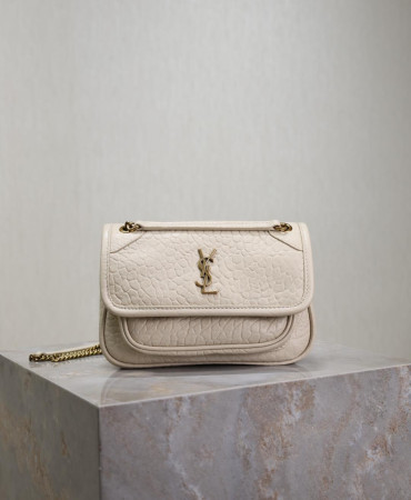 Y*L Niki Mini in grained lambskin 828736 12.5x18x5cm