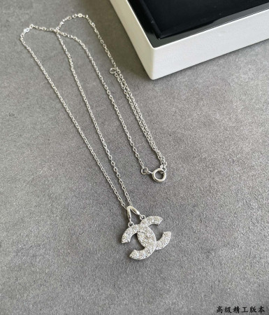 Ch*el Double C Necklace