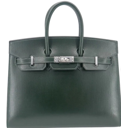 H**mes Birkin 25 Box Leather Silver (Customized, no exchange no return, about 20days)