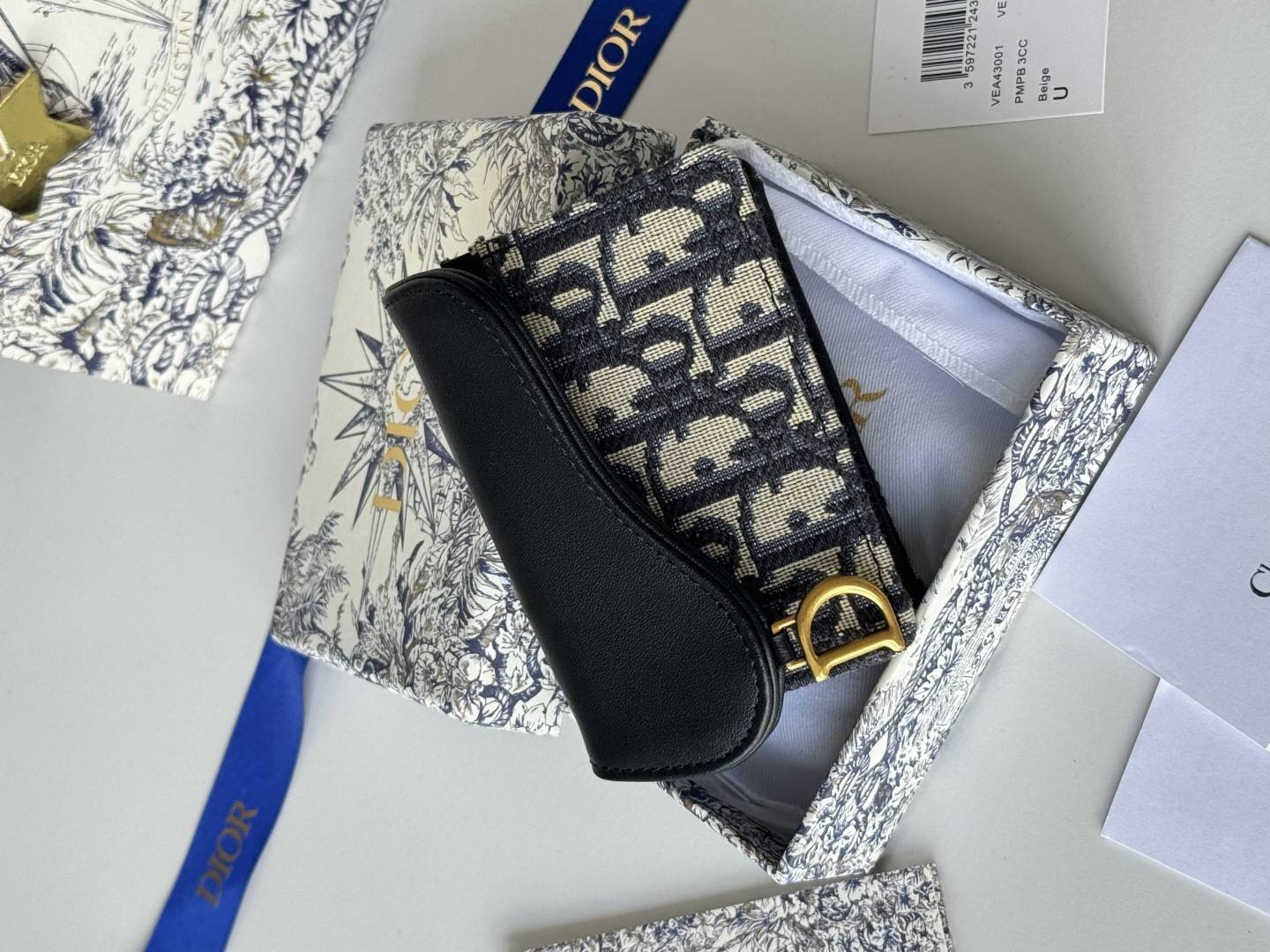 D*0r Saddle Bloom Card Holder 11x7.5x3cm