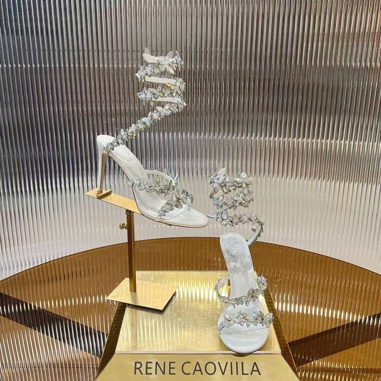 UA RENÉ CAOVILLA Cleo Pumps Sandals 95mm