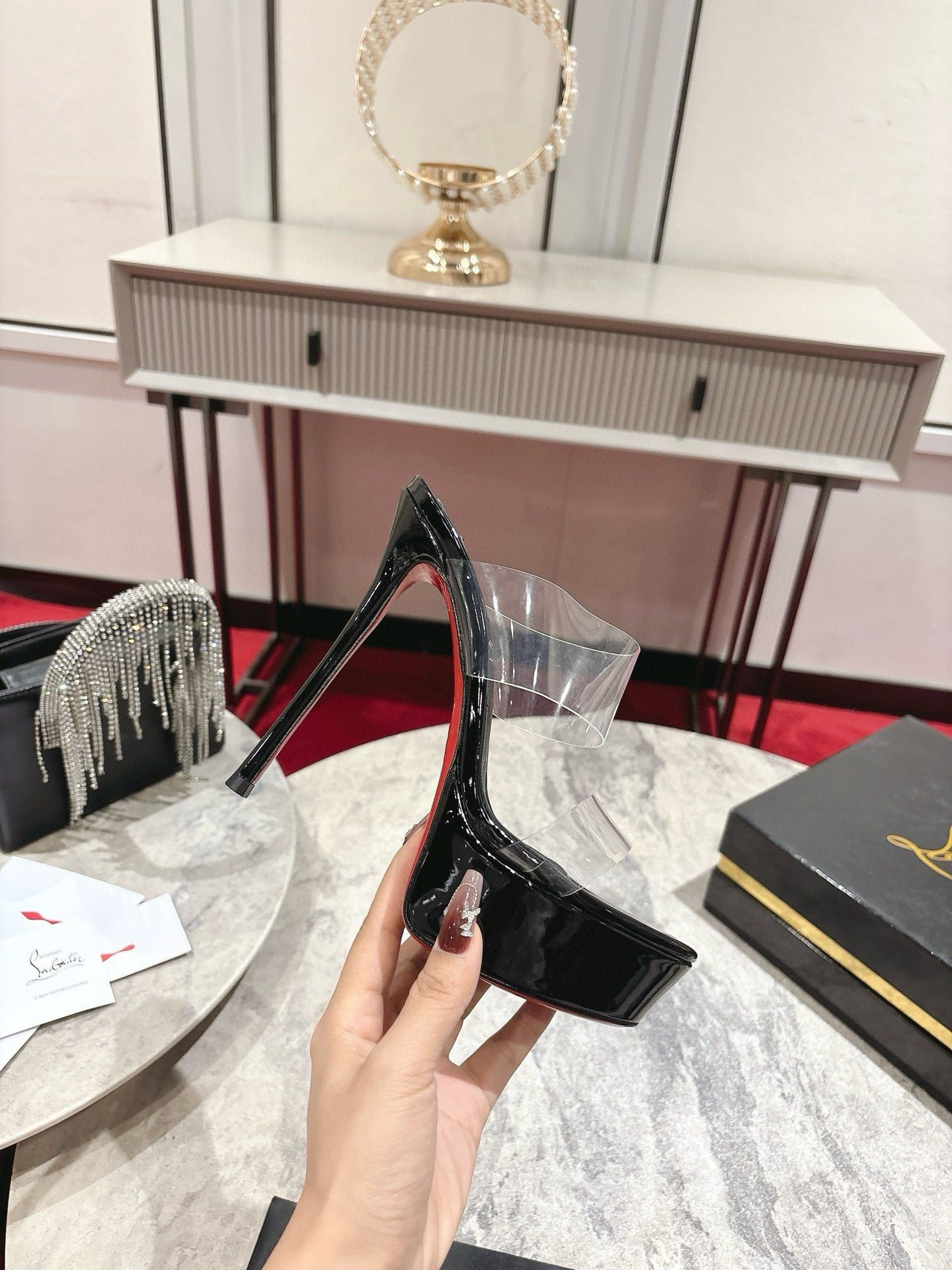 UA Ch**an Louboutin Just Nothing Alta 150mm