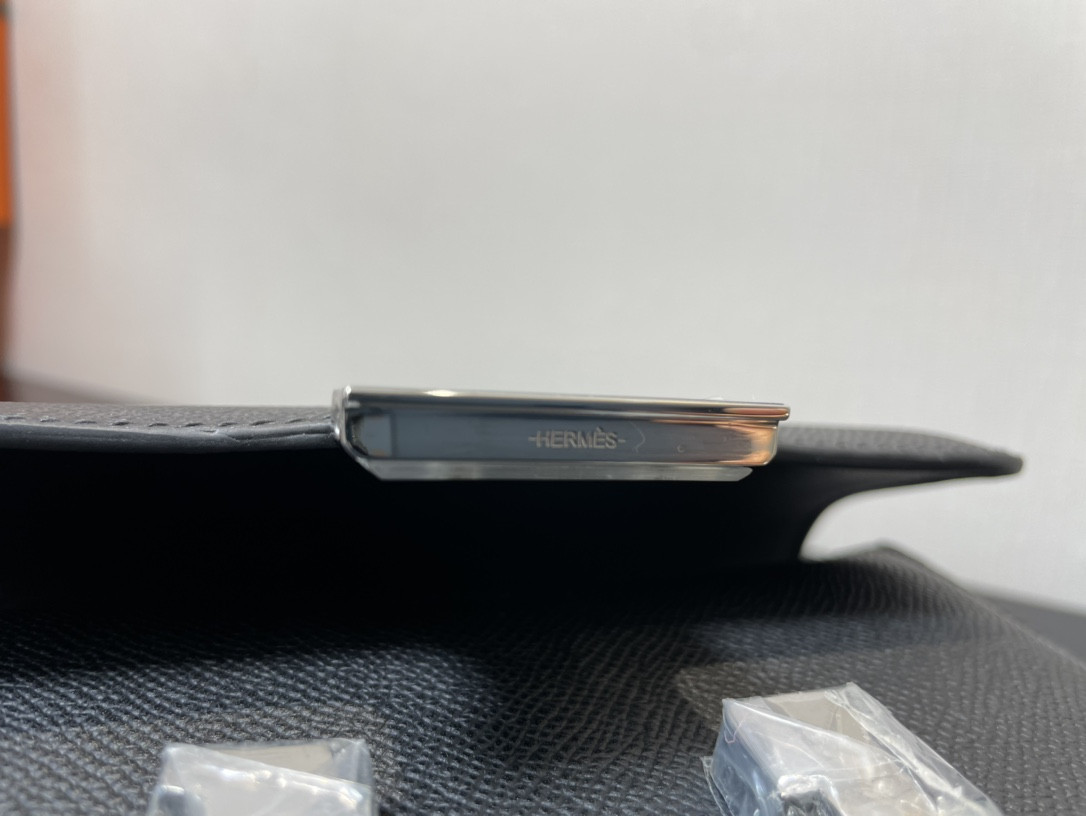 H**mes Constance 24 Black Epsom 9.4"x5.9"x3"