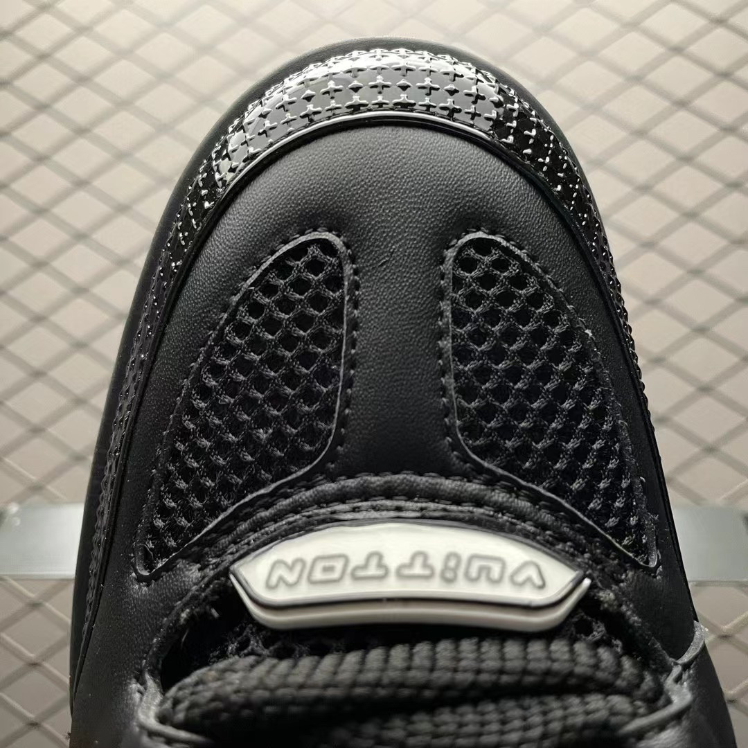 UA L0*is V*t0n LV Skate Sneaker Black White