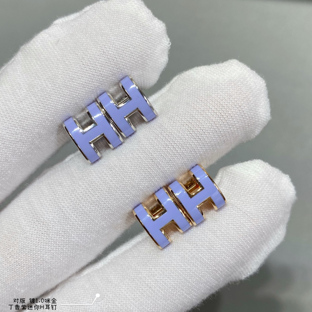 Hermès Mini H Linglong Earrings