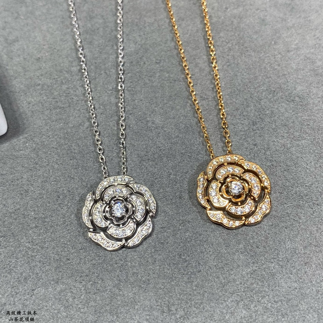 Ch*el Camellia Necklace