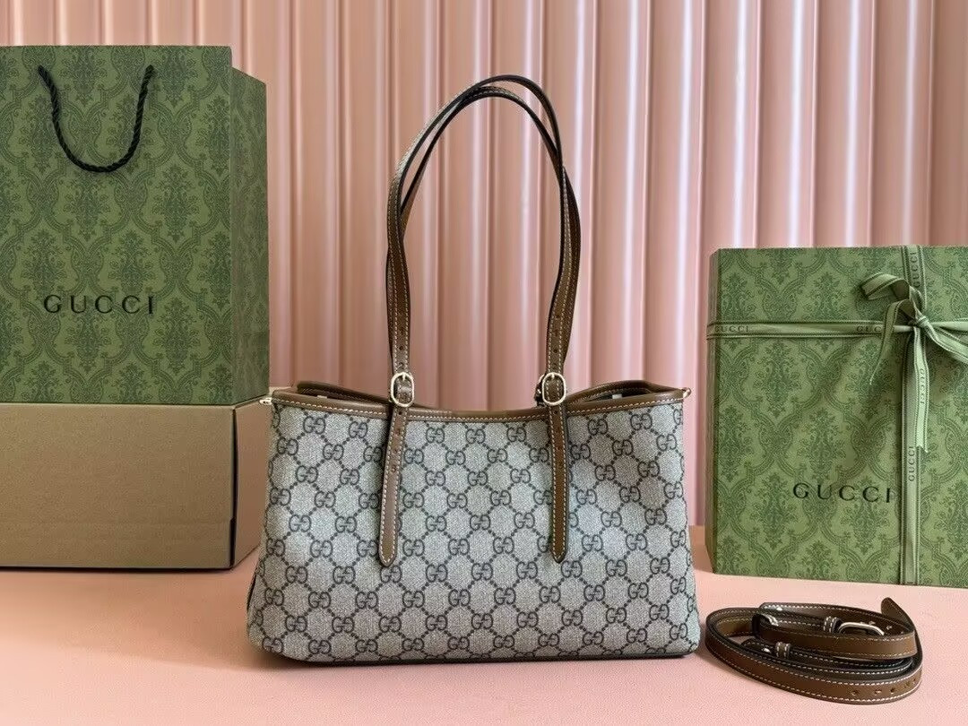 G*u*i GG Emblem Tote Bag 31x18.5x11.5cm