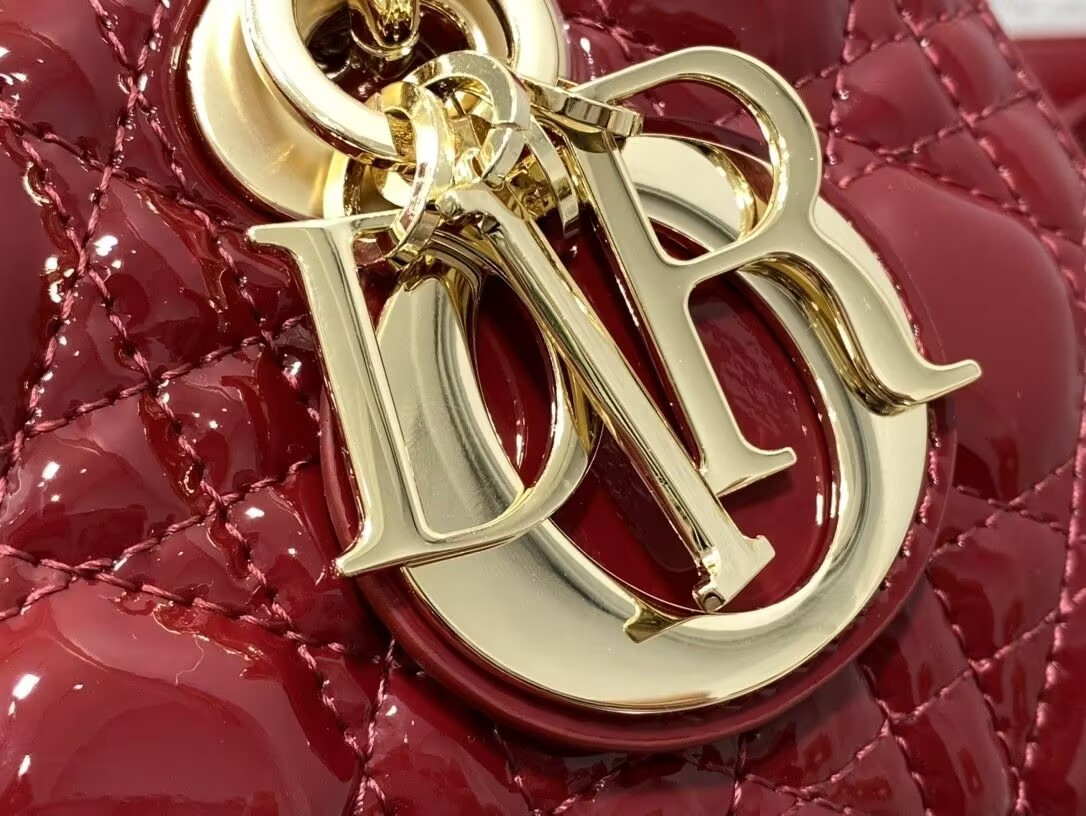 D*0r SMALL LADY D-JOY BAG RED 22x6x12cm