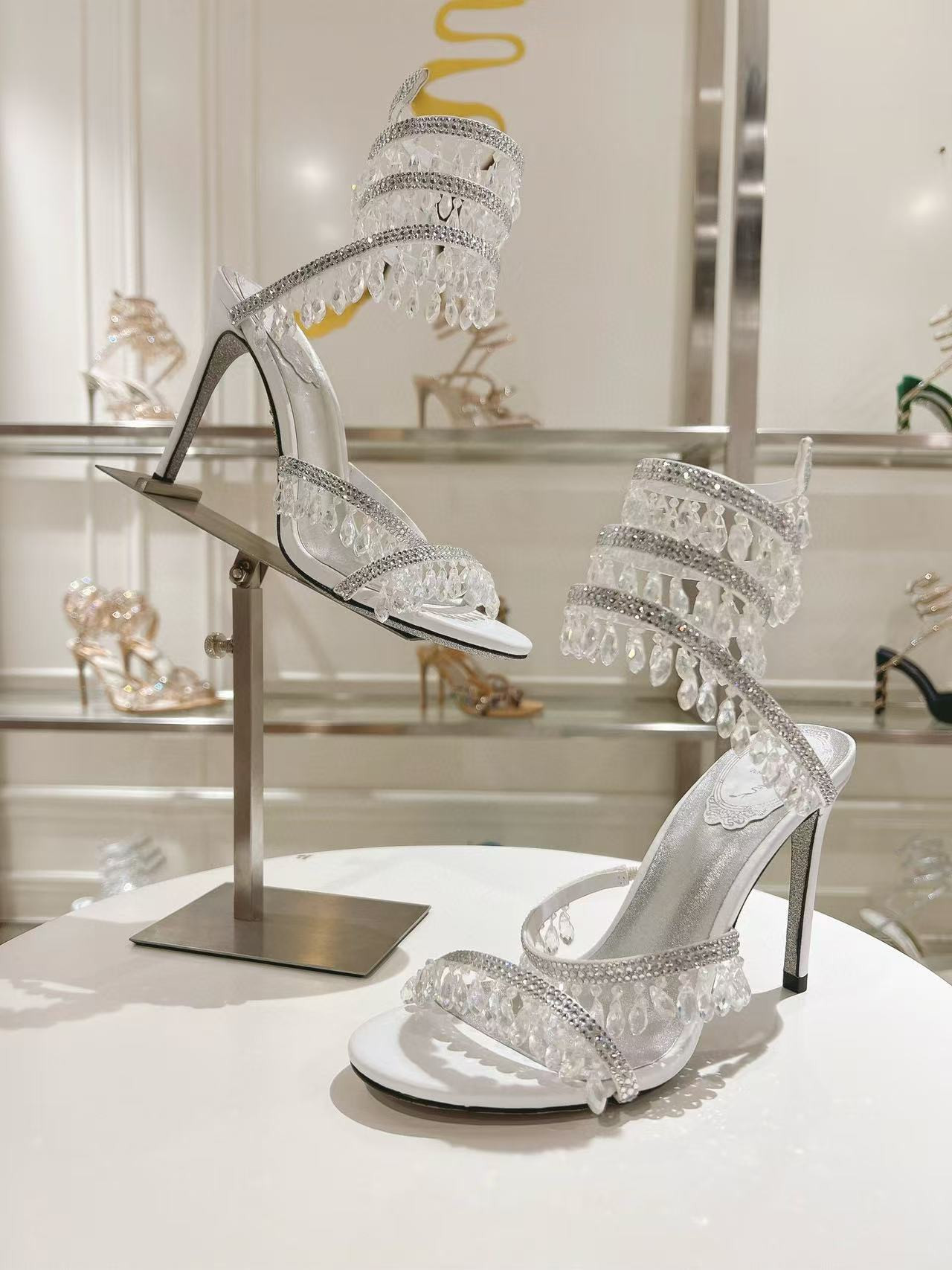 UA RENÉ CAOVILLA CHANDELIER SANDAL 95mm