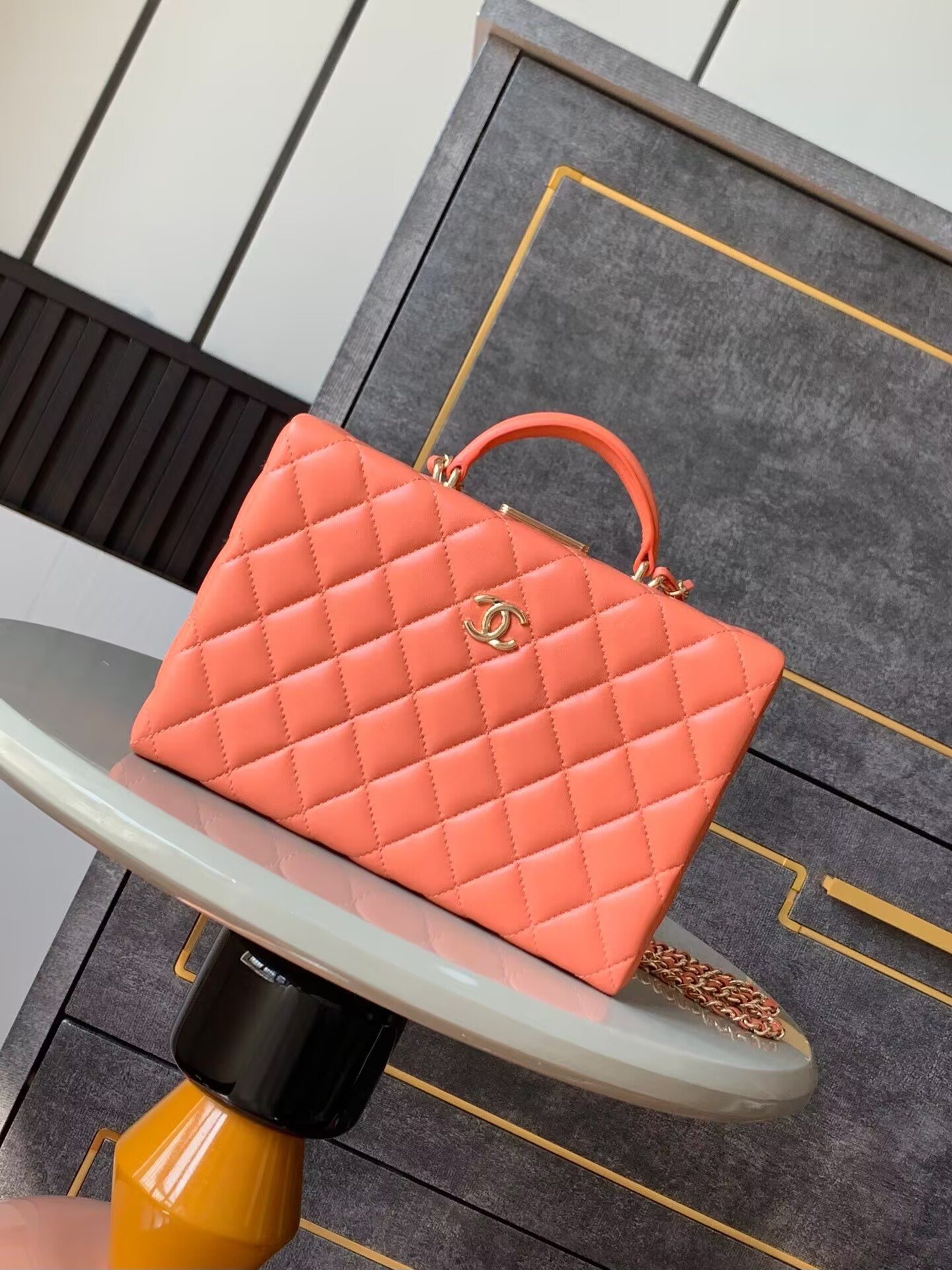 Ch*el Box bag 15x22x7.5cm