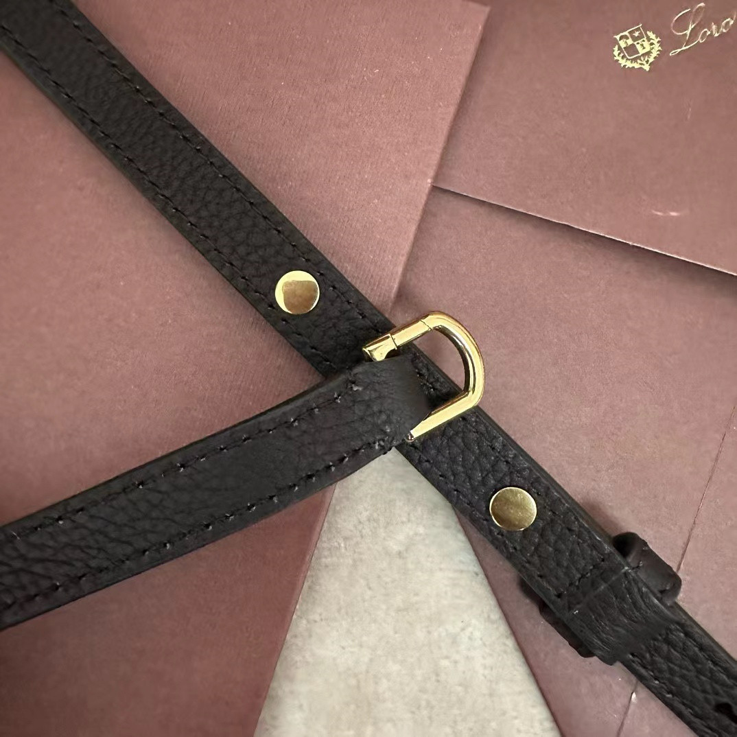 L**o p*ana Extra Pocket L19 Grained Calfskin 11 x 19 x 6.5 cm