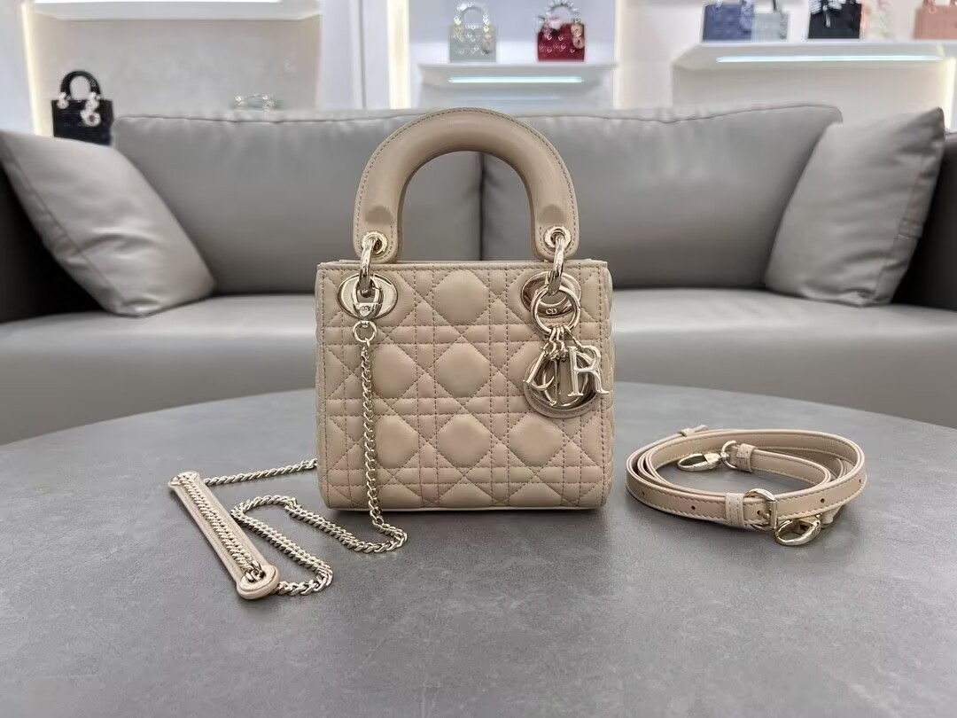 MINI LADY D*0r BAG 6.5 x 6 x 3 inches