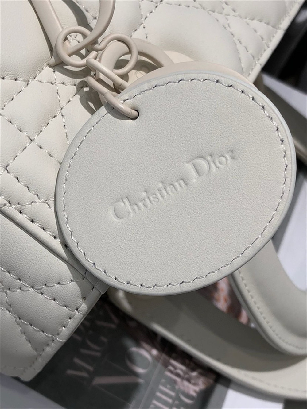 Medium Lady D*0r Bag 9.5 x 8 x 4.5 inches