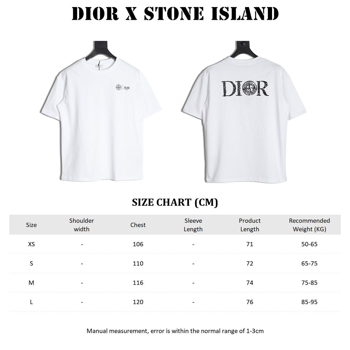 D*0r x Stone Island 25SS Short-sleeved T-shirt