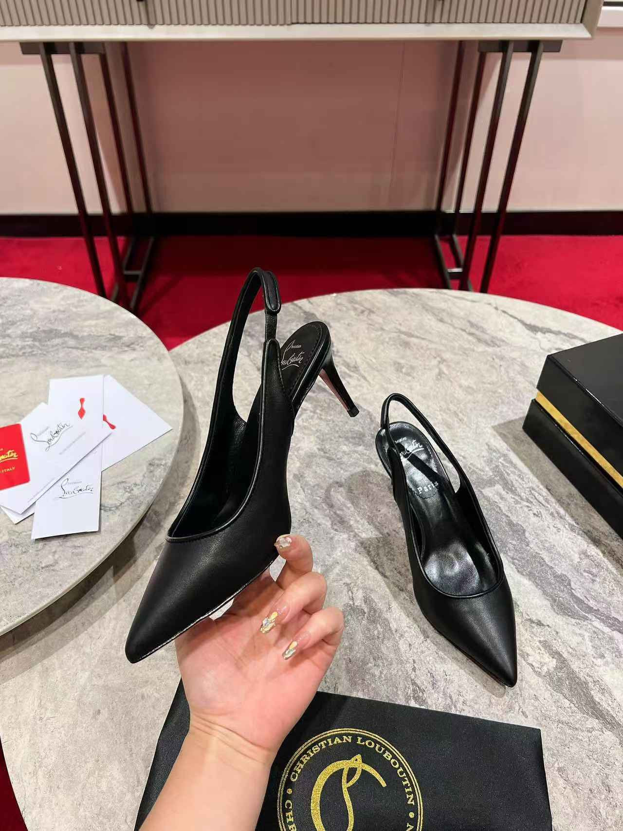 UA Ch**an Louboutin Sporty Kate Sling 65mm