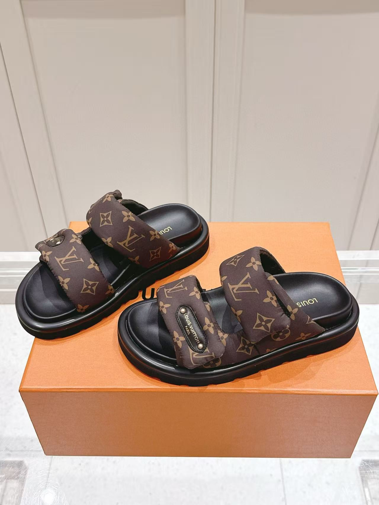 UA LV Pool Pillow Mules