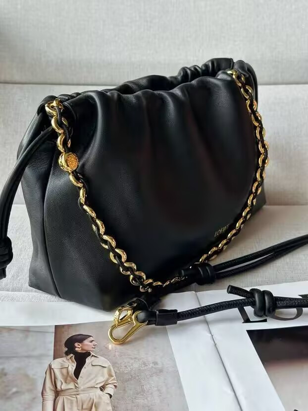 L0ew* Medium Flamenco purse in mellow nappa lambskin 30x10.5x20cm