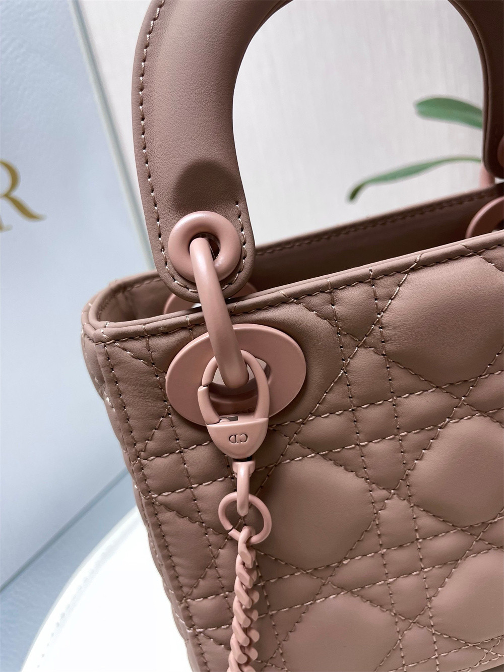 Mini Lady D*0r Bag 6.5 x 6 x 3 inches