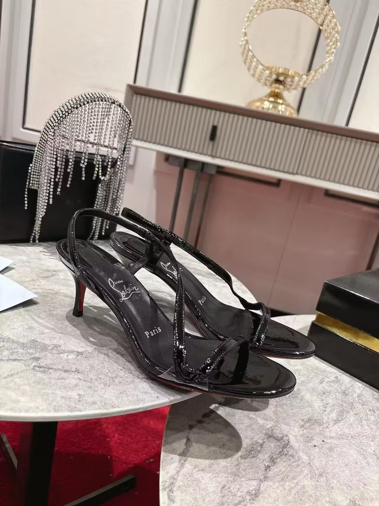 UA Ch**an Louboutin Rosalie Sandals