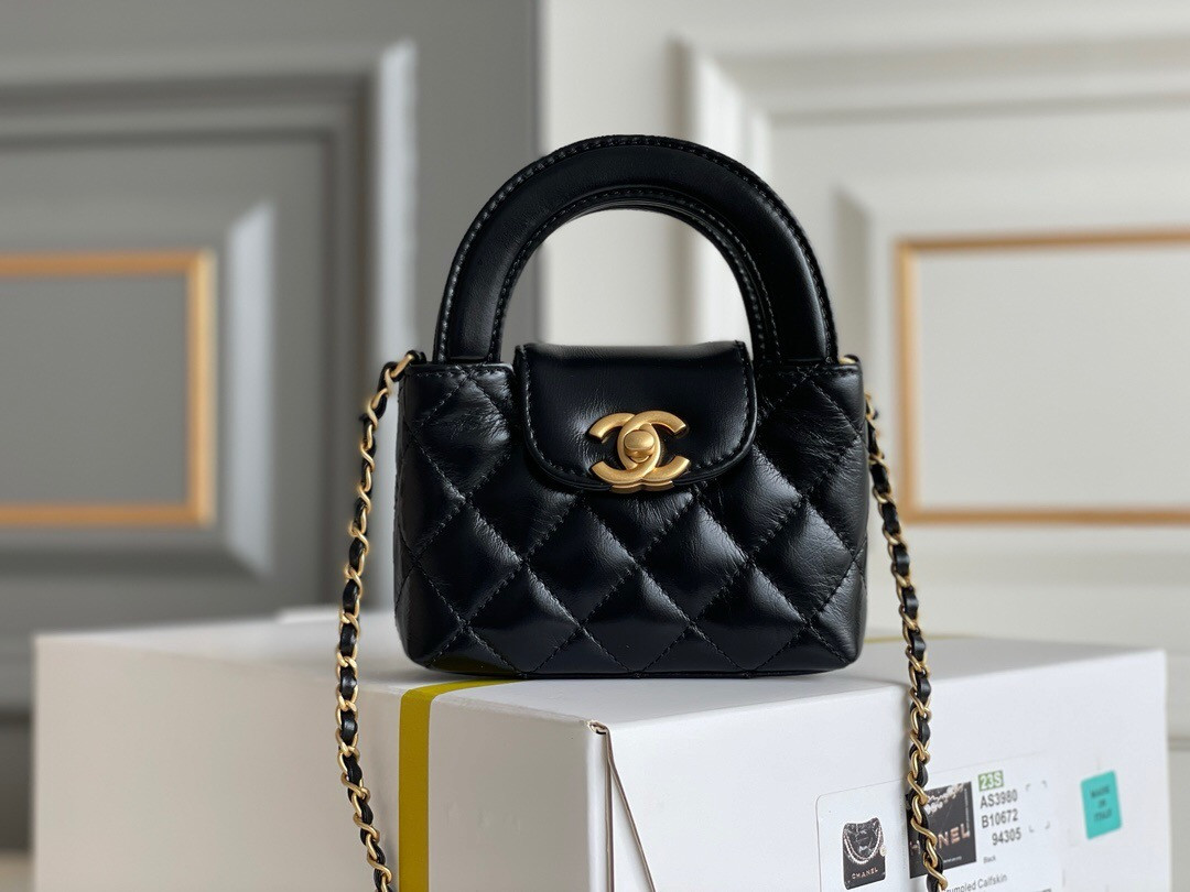 Ch*el Mini Kelly 8×12.5×4cm