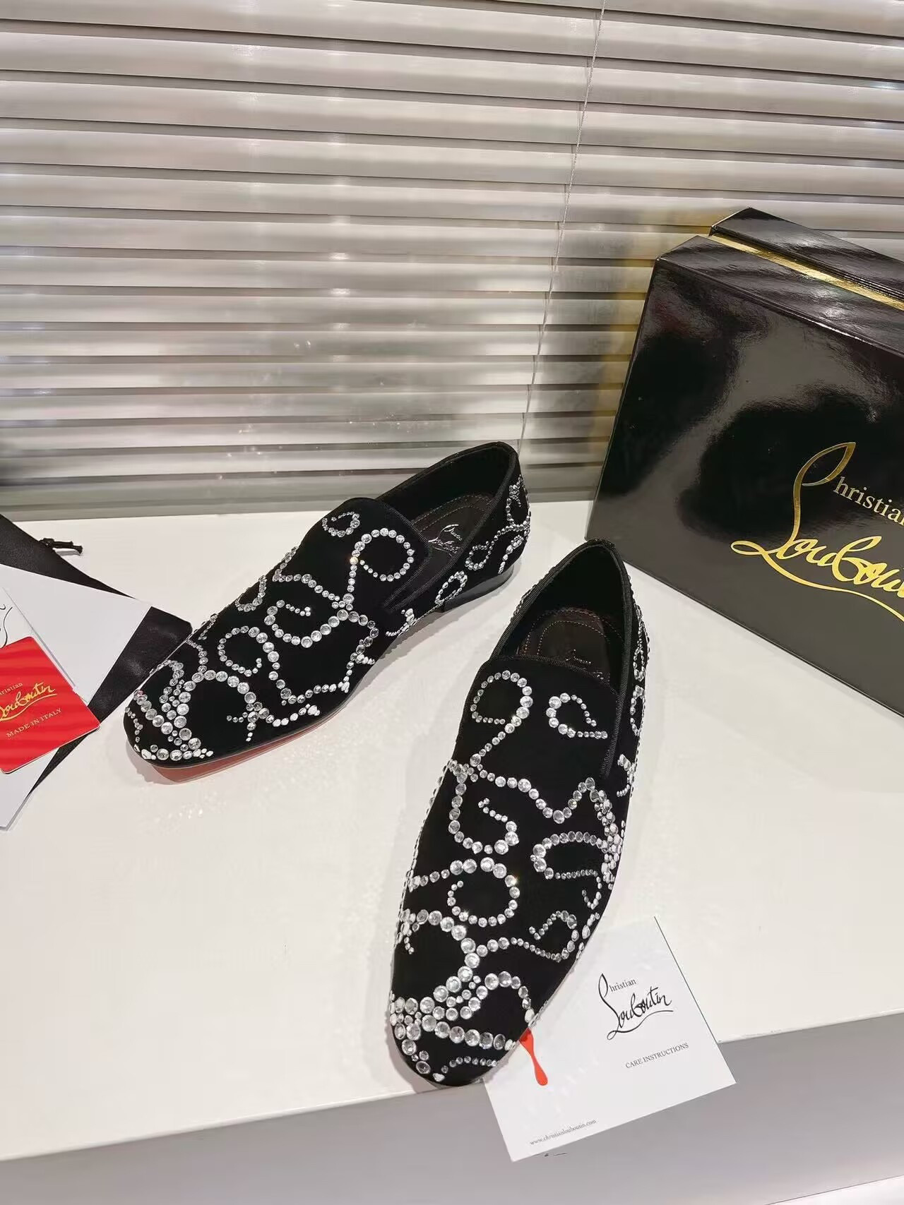 UA Ch**an LOUBOUTIN LOAFERS