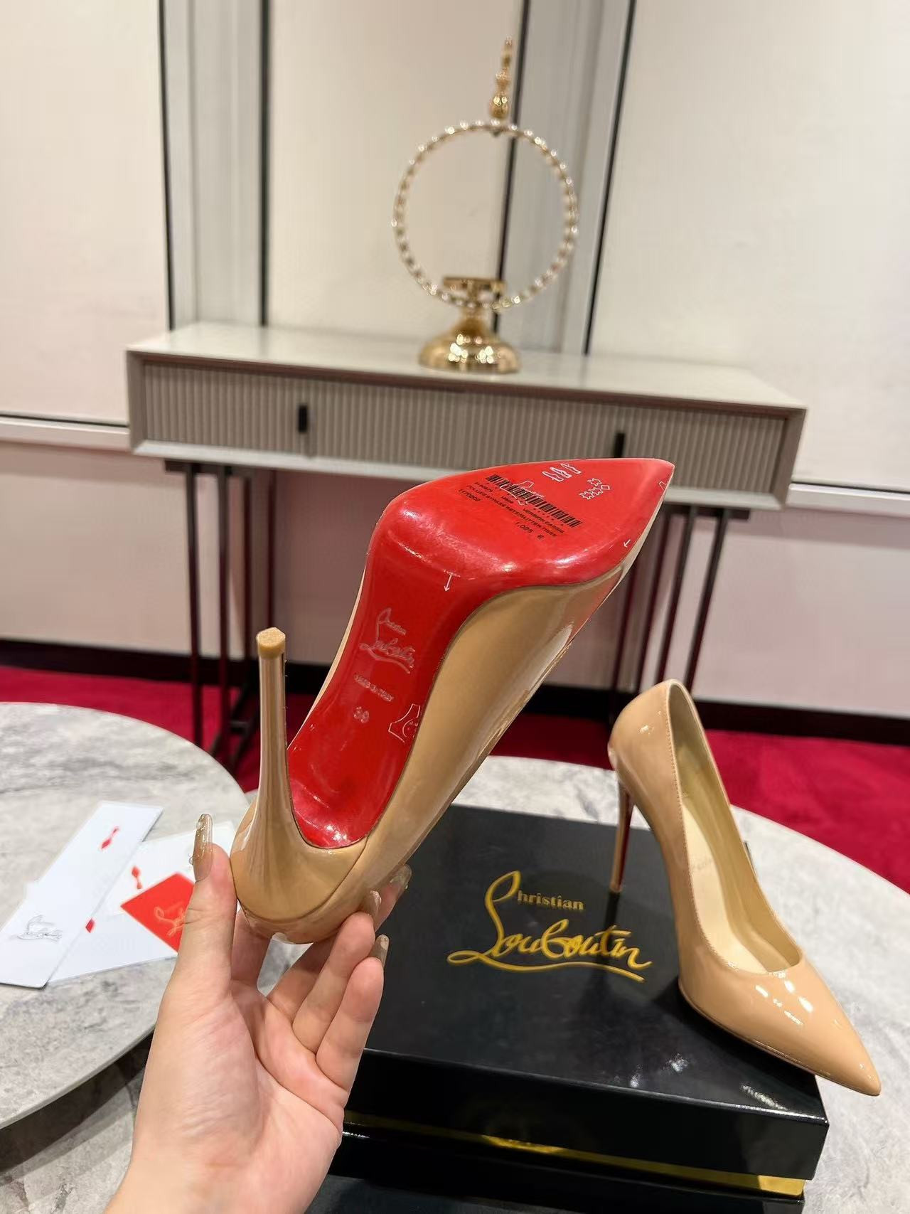 UA Ch**an Louboutin CL red-bottom shoes