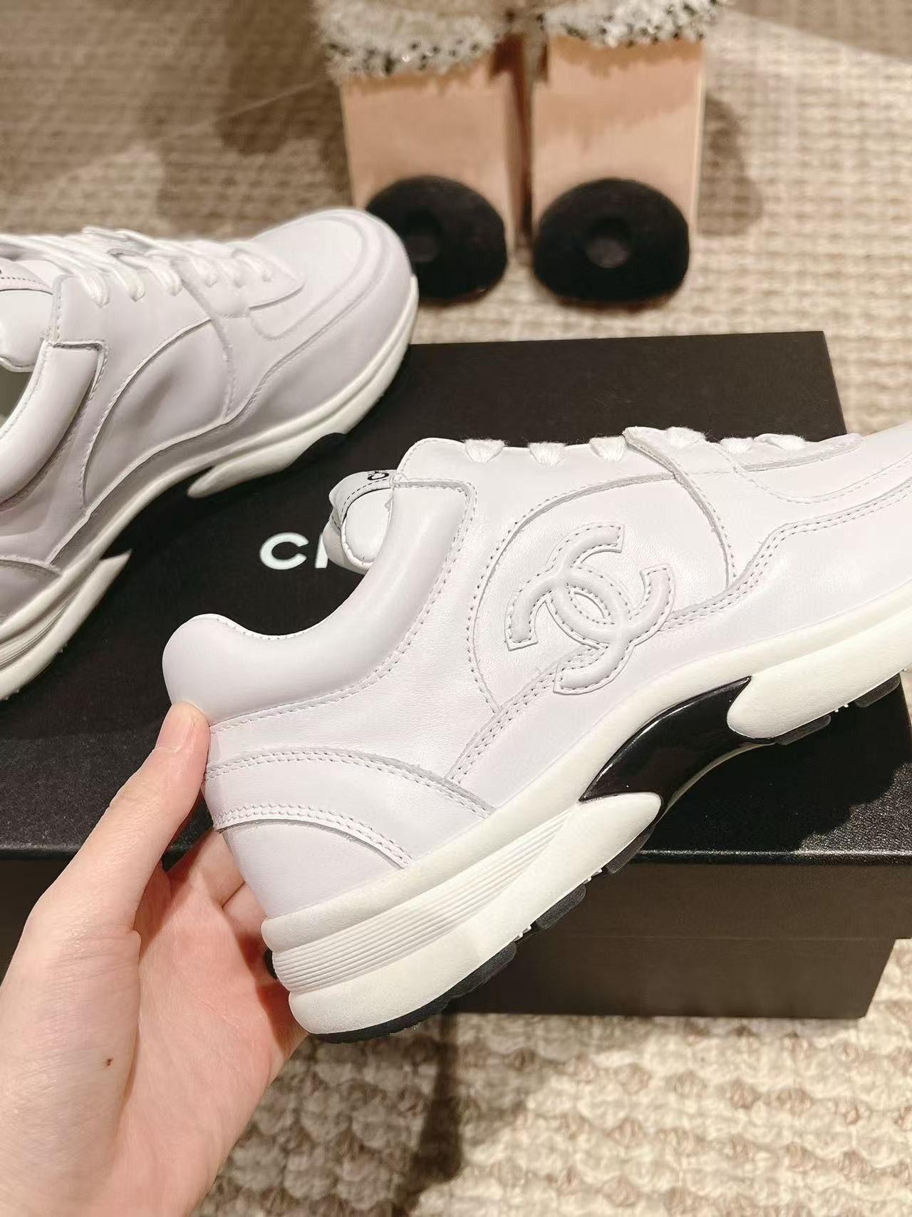 UA Ch*el SNEAKERS Fabric