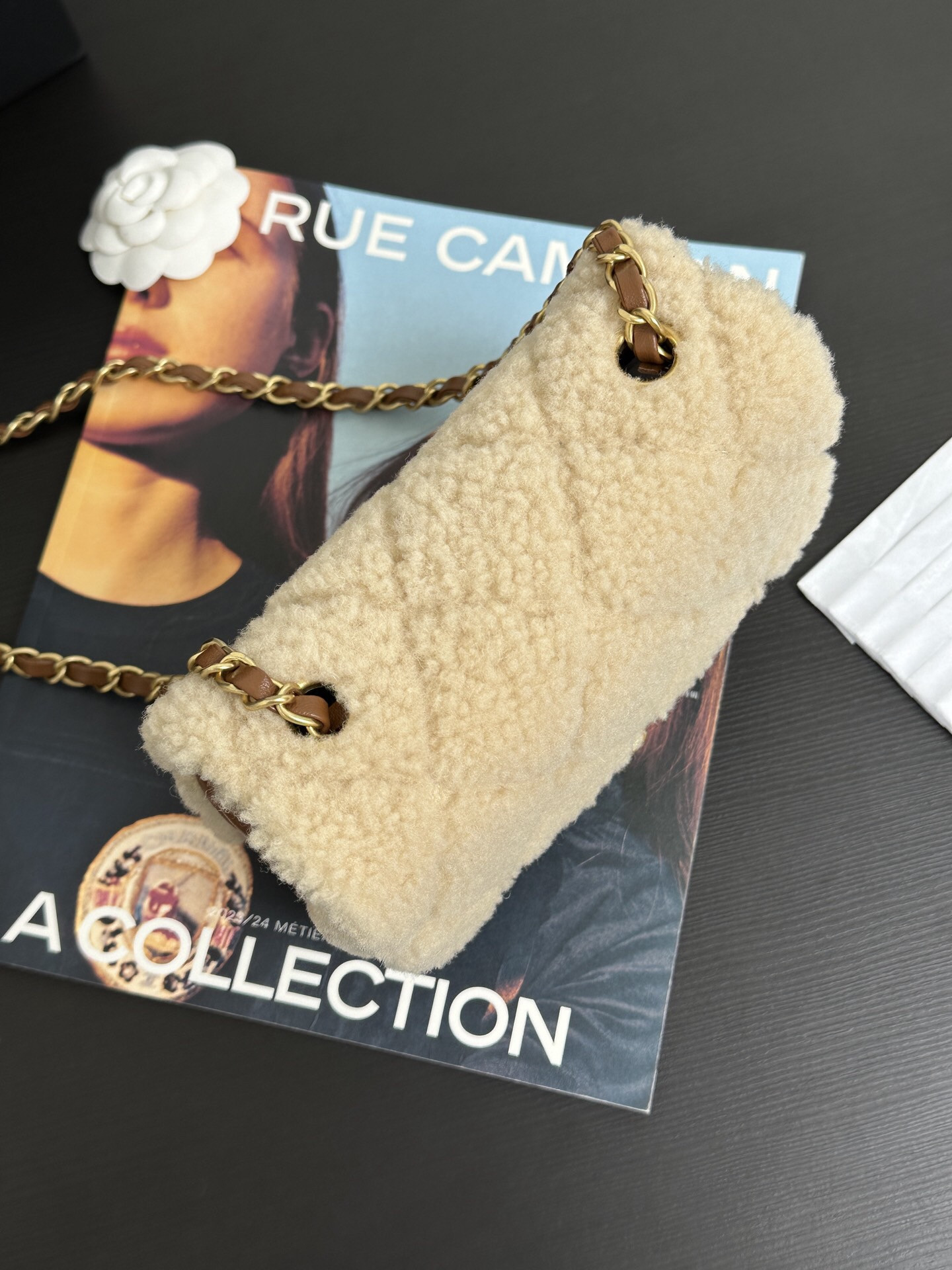 Ch*el Mini Flap Bag 12 x 18 x 6cm