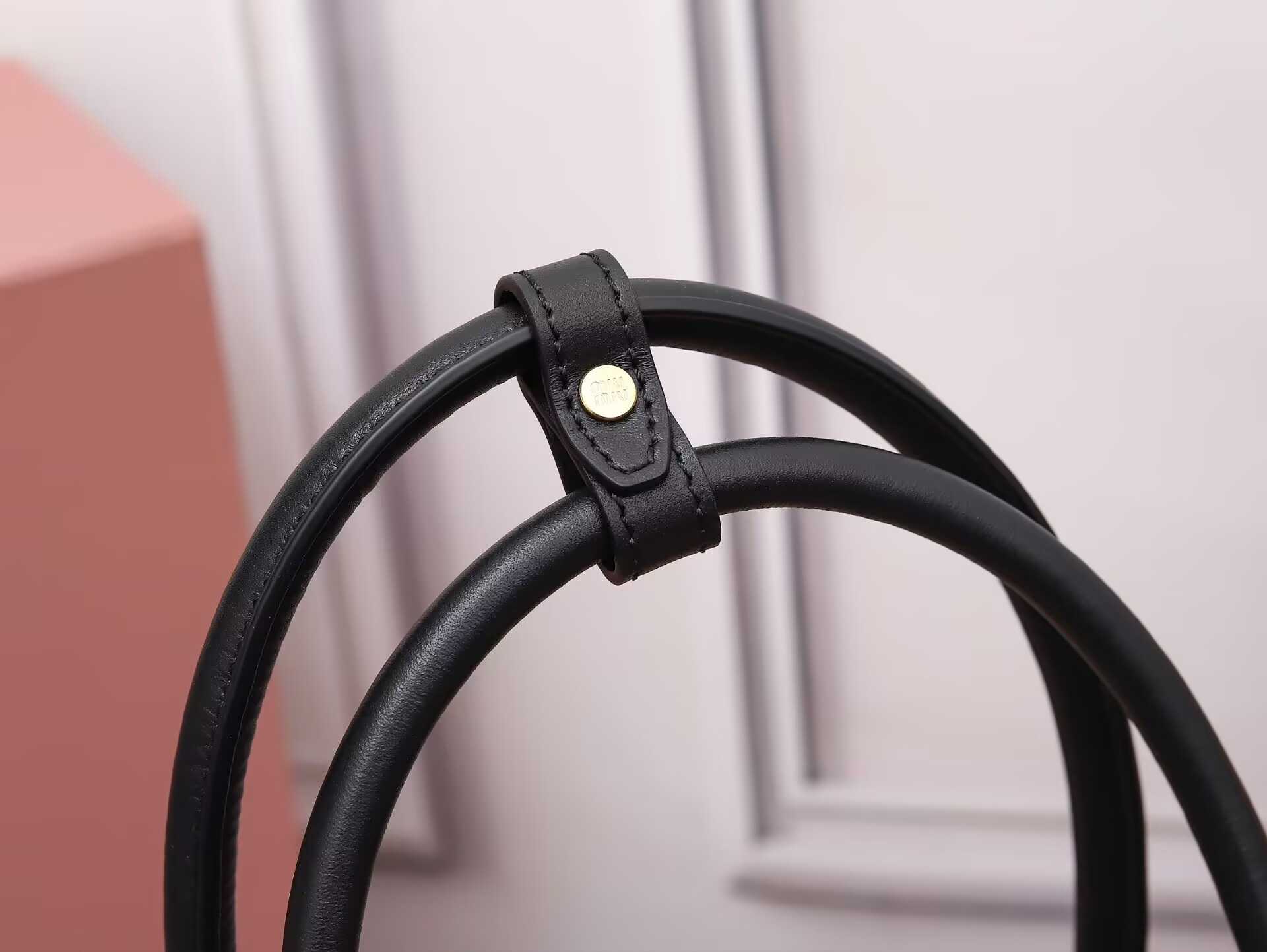 Miu Miu Leather Beau Bag 34x23x12cm