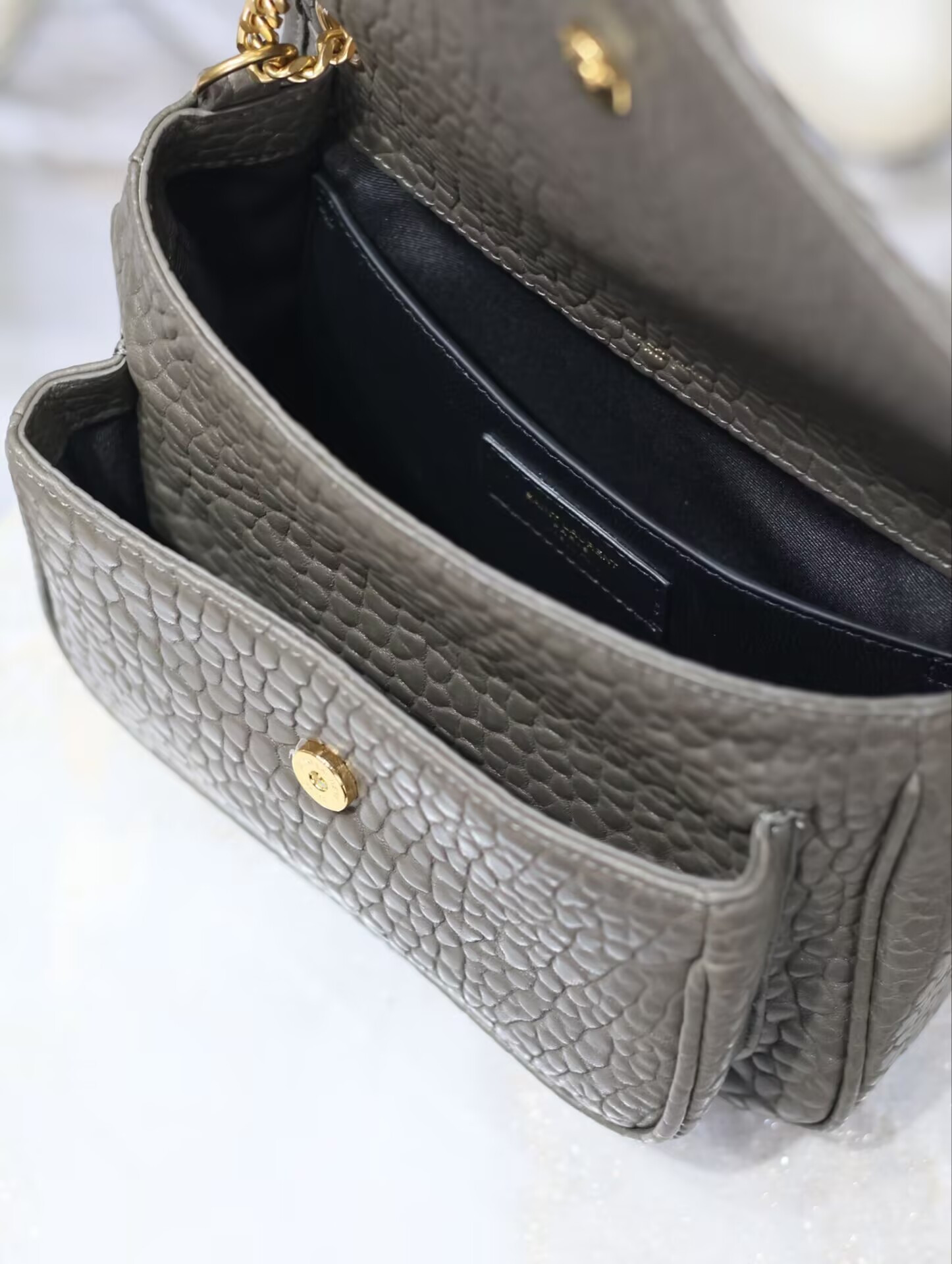 Y*L Niki Mini in grained lambskin 828736 12.5x18x5cm