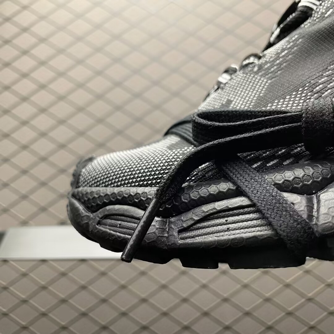 UA Balenciga 3XL Knit Sneaker Black (run one size large)