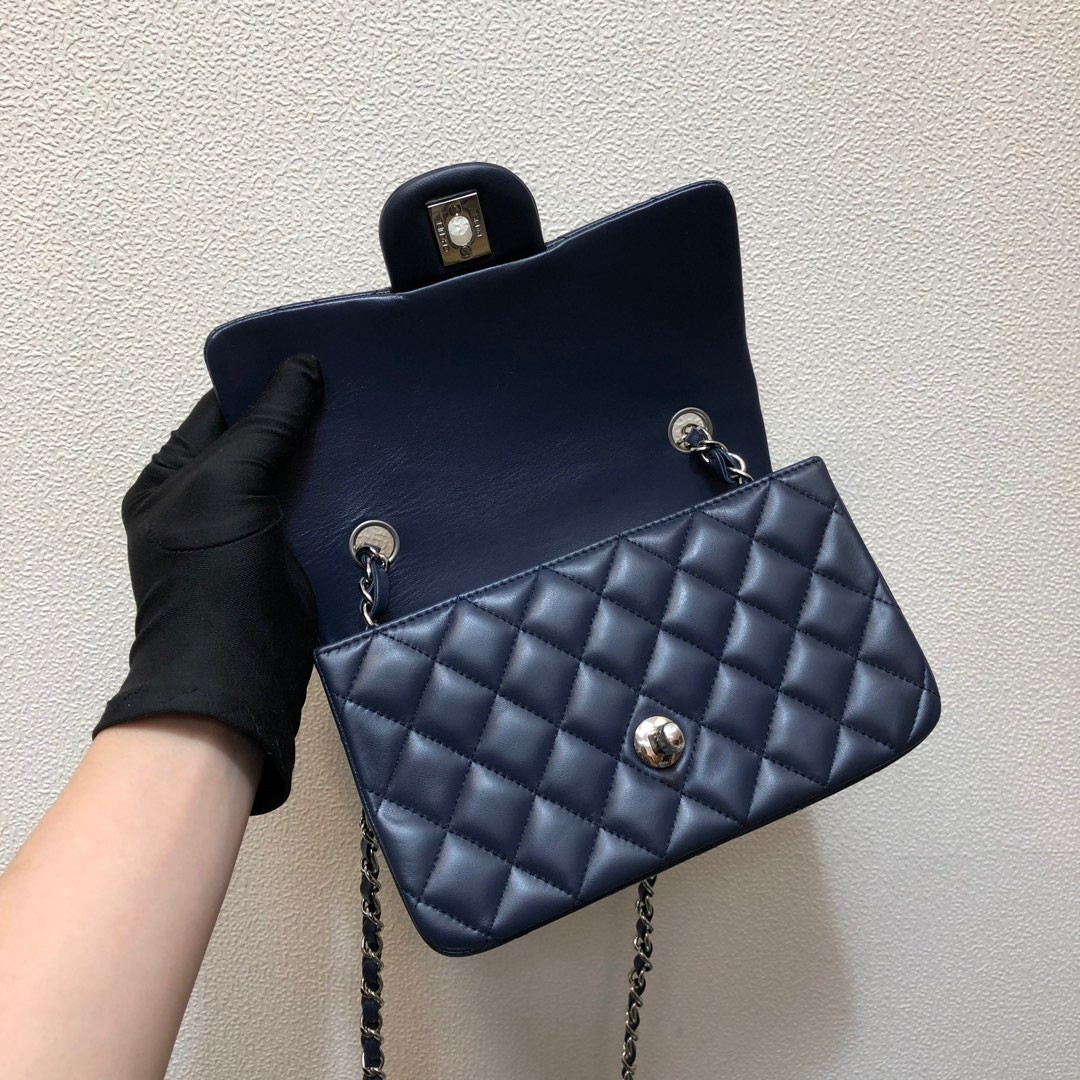 Ch*el MINI FLAP BAG 12 × 20 × 6 cm