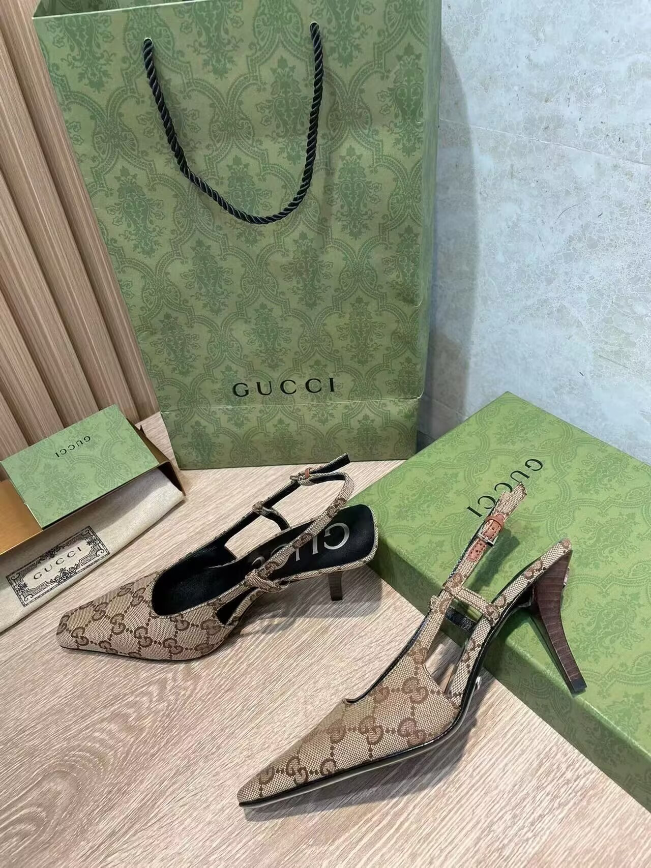 UA G*u*i GG Slingback Pump