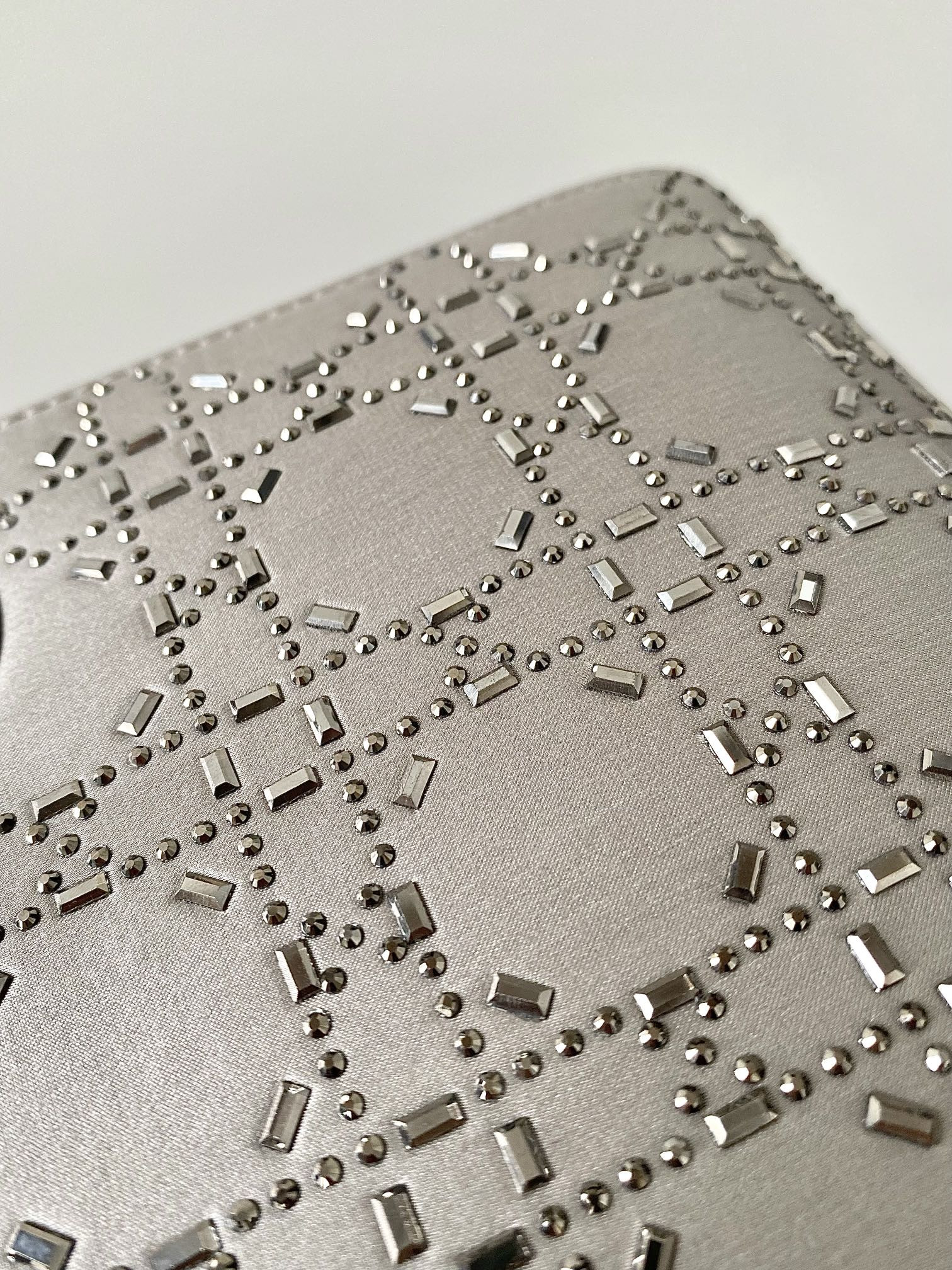 MINI LADY D*0r BAG GRAY 6.5 X 6 X 3 INCHES