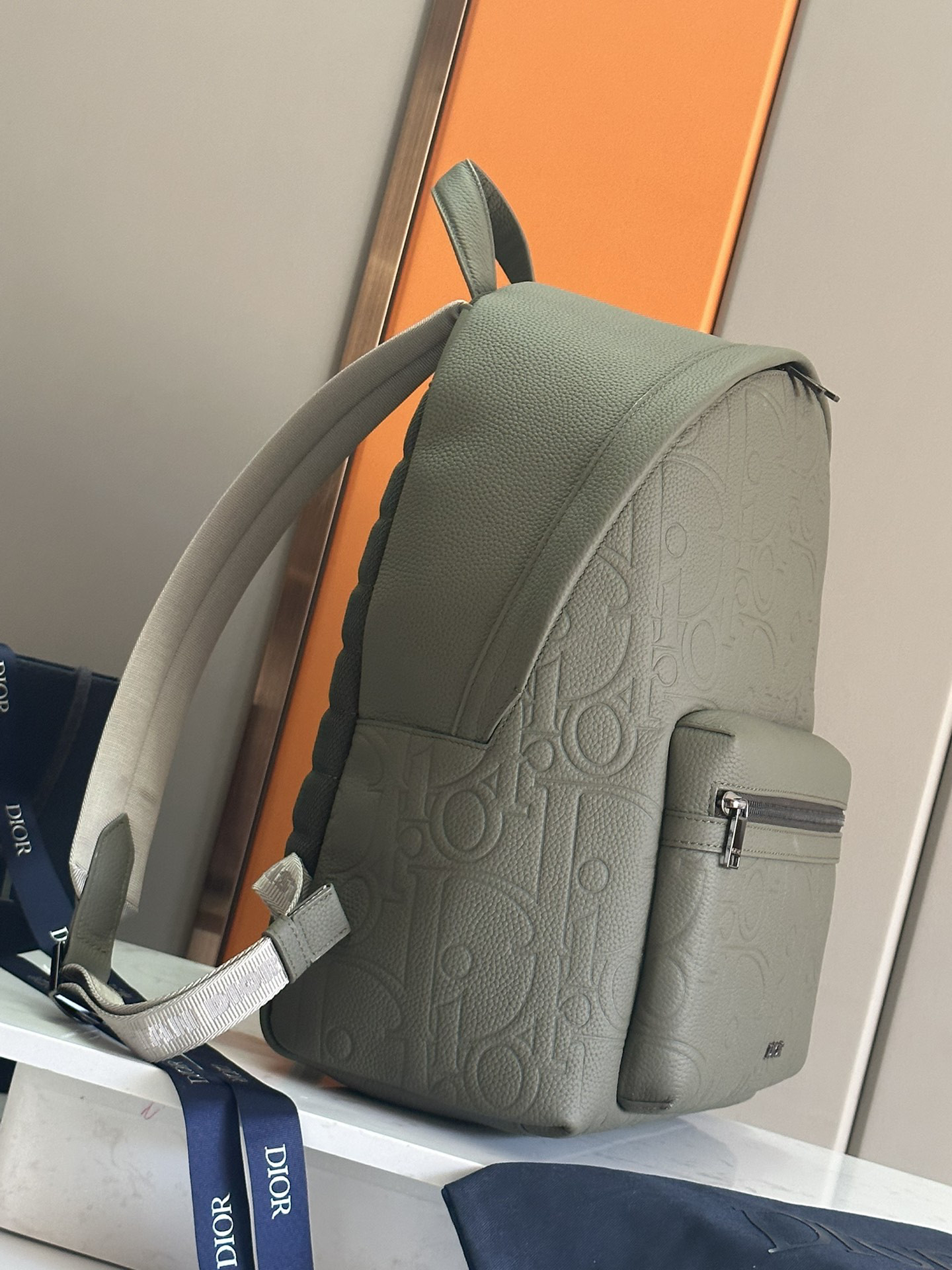 D*0r Rider 2.0 Backpack  Khaki D*0r Gravity Leather and Khaki Grained Calfskin 31 x 40 x 18 cm