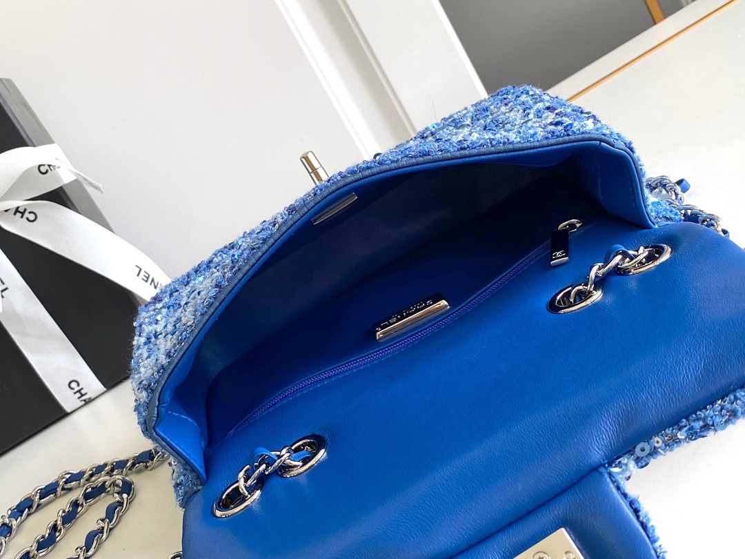 Ch*el Mini CF  Rose Gold Hardware 20x15x7cm