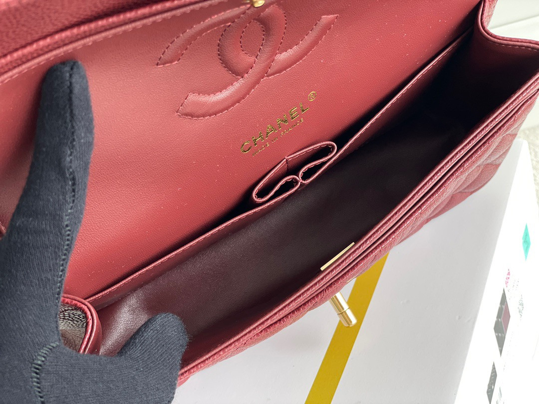 Ch*el CLASSIC HANDBAG 15.5 × 25.5 × 6.5 cm