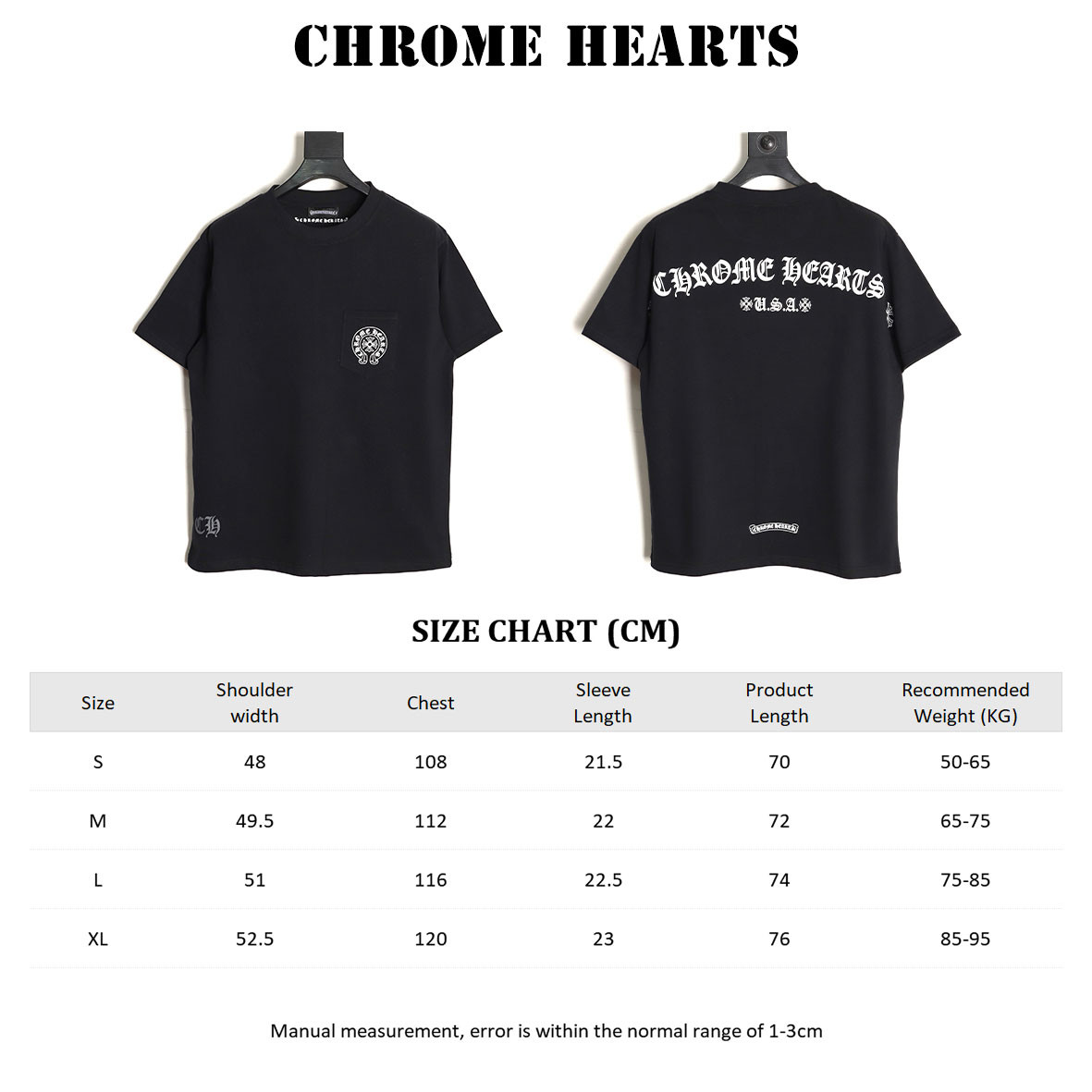 Ch**me He**ts 25SS Short-sleeved T-shirt