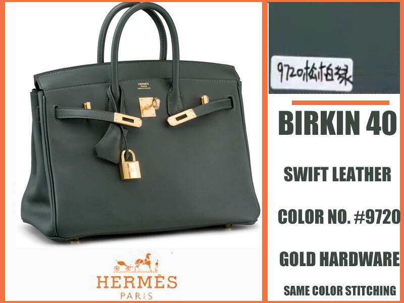 H**mes Birkin 40CM Swift Leather (Customized, no exchange no return, about 20 days)