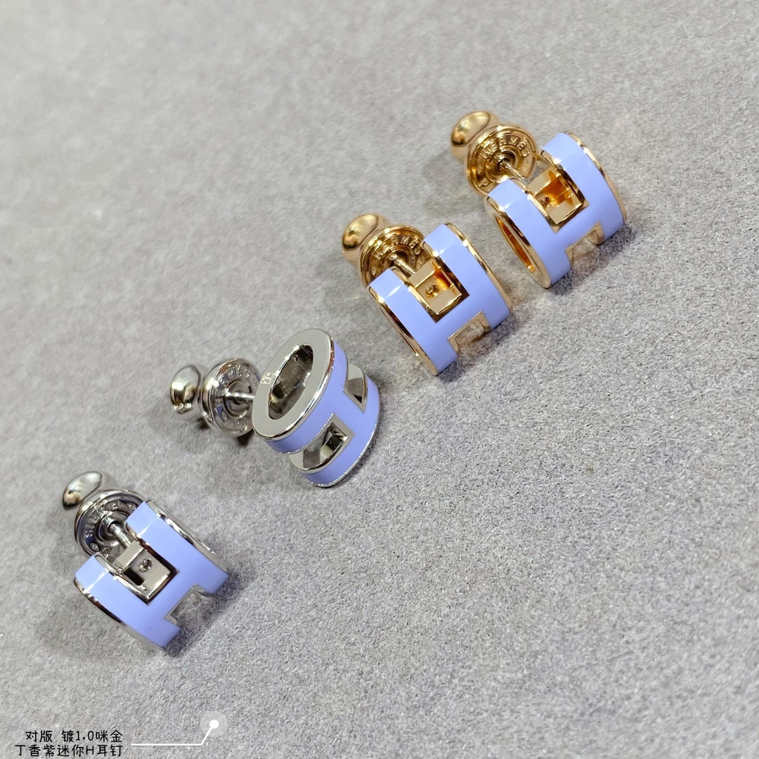 Hermès Mini H Linglong Earrings
