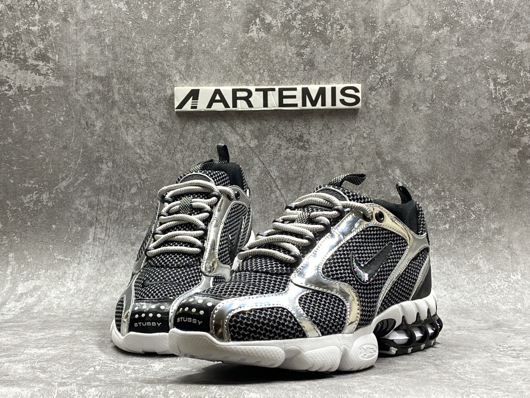 Nike Air Zoom Spiridon Cage 2 Stussy Pure Platinum