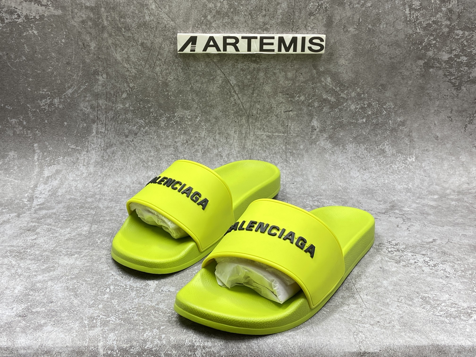 Balenciga Pool Slide Lime