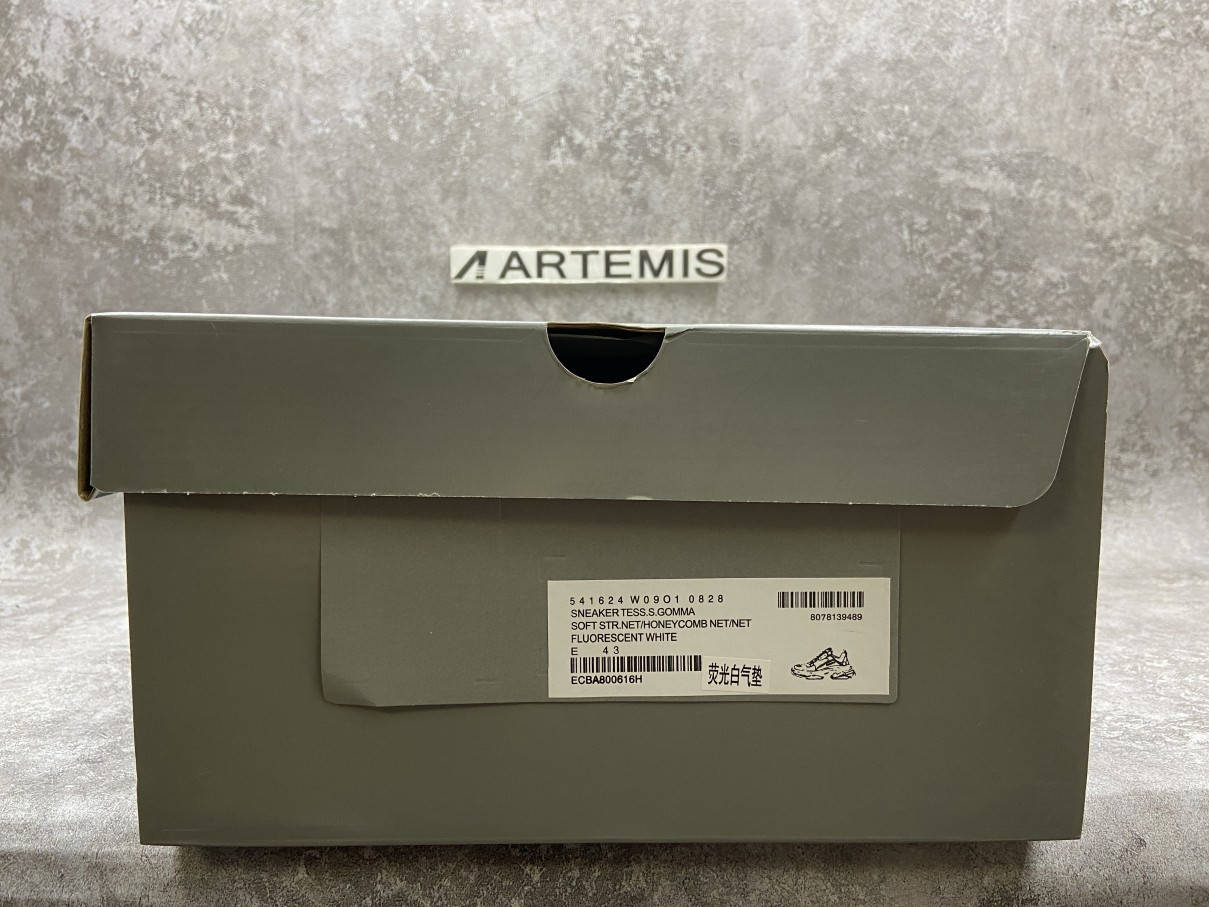 Balenciga Triple S White Green Clear Sole