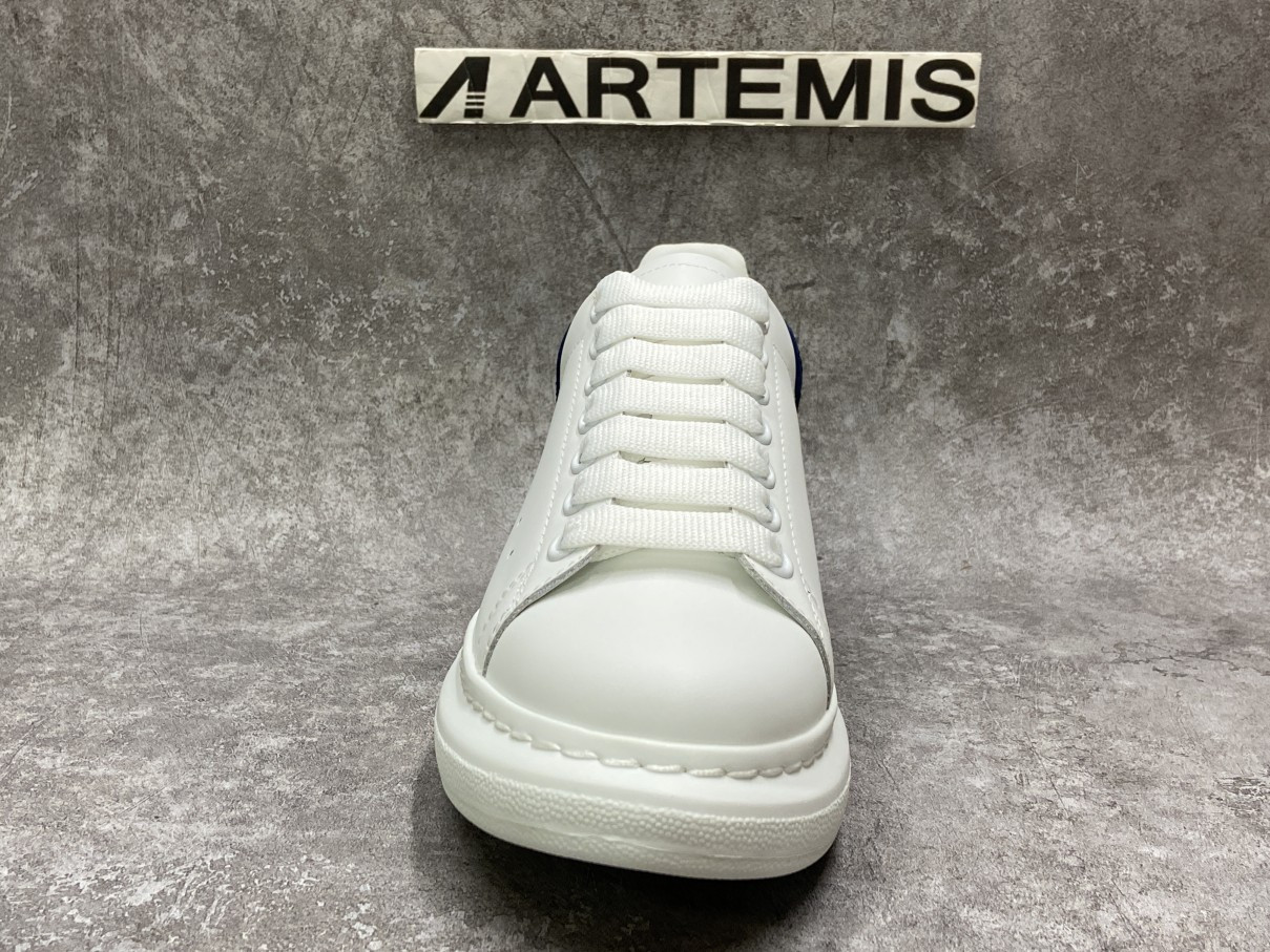 Ale*d*r M*Q*en Oversized Embroidery Blue